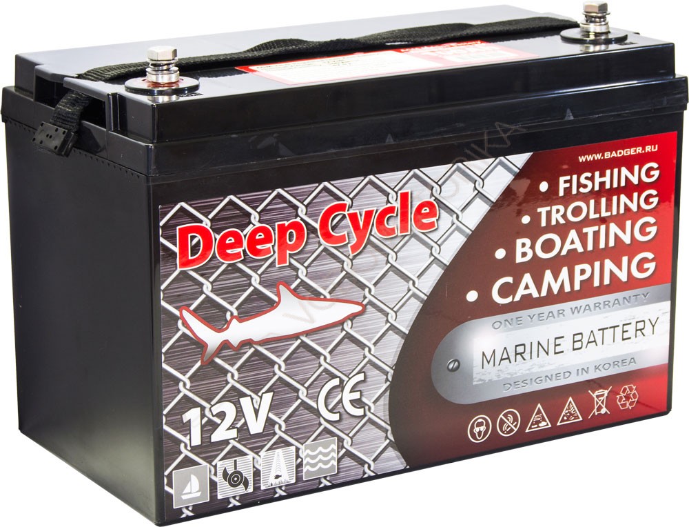 Тяговый аккумулятор для лодочного электромотора Marine Deep Cycle GEL 80Ah 12V
